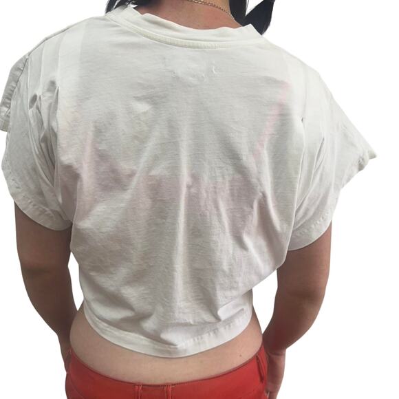 Isabel Marant XS Pleated Dolman Sleeve T-Shirt – Designer Minimalist Luxe Top - Picture 3 of 6